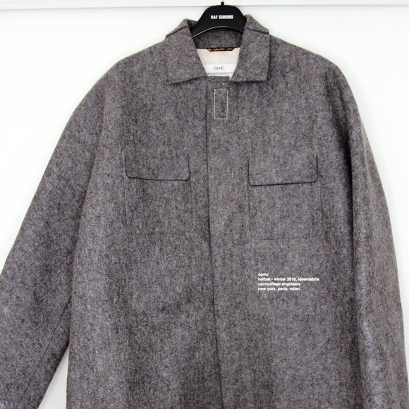 AW18 OAMC KUNSTHALLE FELT OVERSHIRT JACKET L - Picture 2 of 16